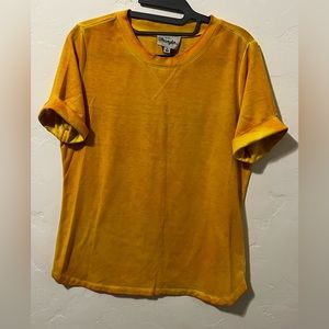 Wrangler Yellow Short Sleeve Tee
